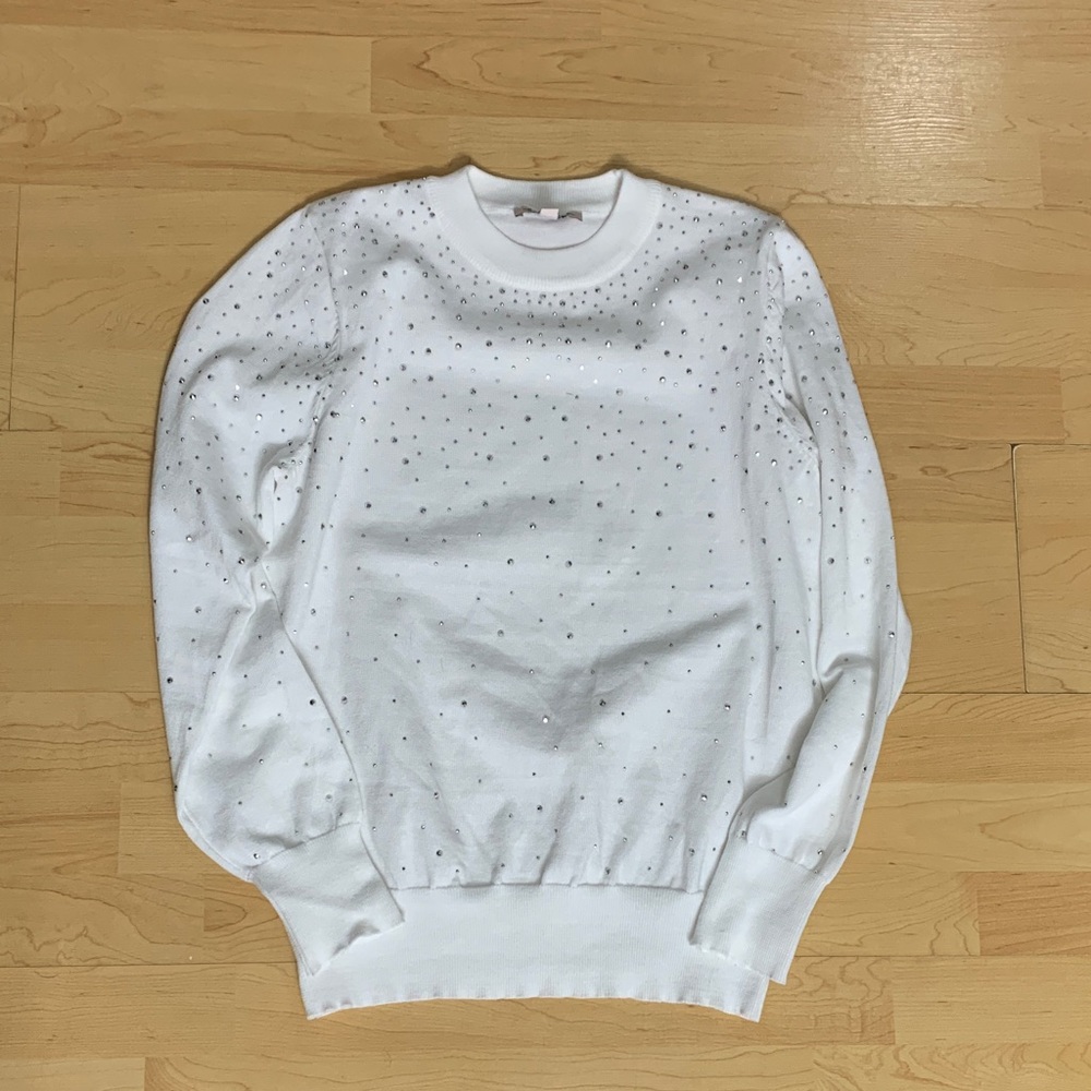 Nanette Lepore White Woman’s Crewneck Sweater